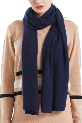 100% Pure cashmere knitted scarf winter warm shawl wrap