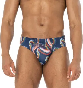 AIMPACT Mens Stripe Swim Briefs Retro Swimwear Sexy Bikini Swimsuit Print Bathing Suit AIMPACT Mens Stripe Swim Briefs Retro Swimwear Sexy Bikini Swimsuit Print Bathing Suit