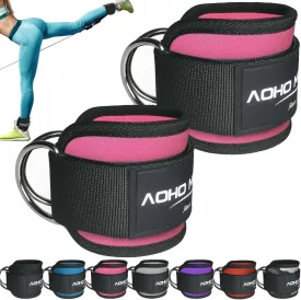Ankle Strap for Cable Machine Attachments, Gym Accessories for Women and Men, Neoprene Ankle Cuffs for glute Kickback, Leg Workouts ande Booty Hip Abductors Exercise