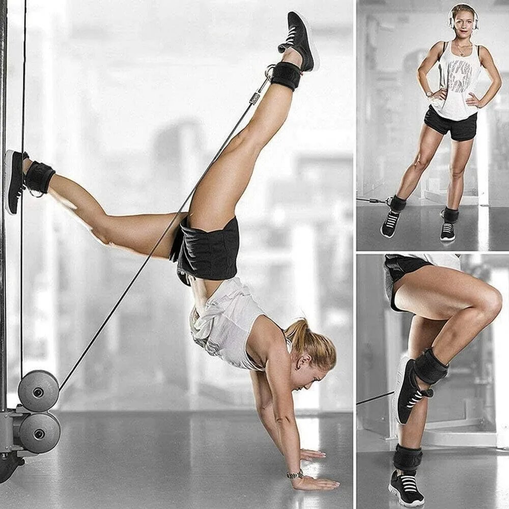 Ankle Strap for Cable Machine Attachments, Gym Accessories for Women and Men, Neoprene Ankle Cuffs for glute Kickback, Leg Workouts ande Booty Hip Abductors Exercise