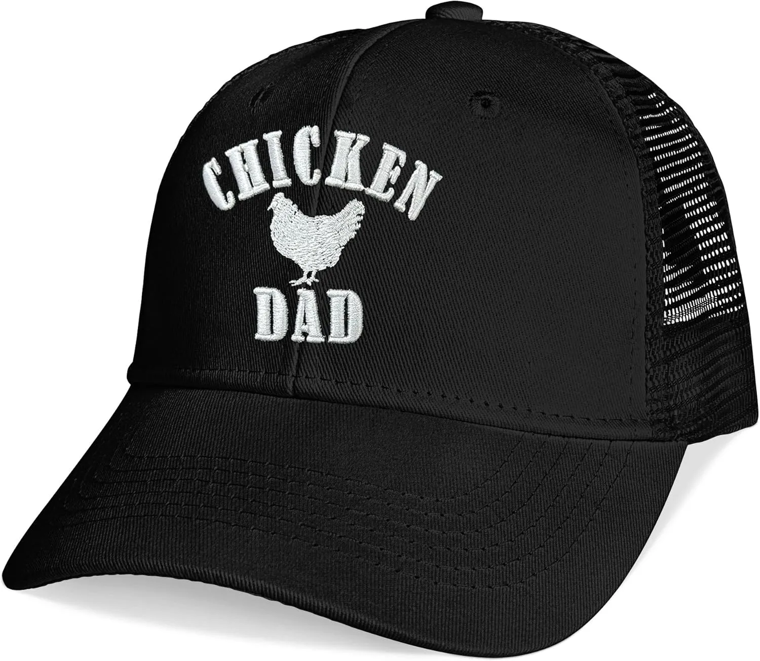 Baseball Caps Embroidered Adjustable Mesh Dad Hat Black Trucker Hats for Men and Women