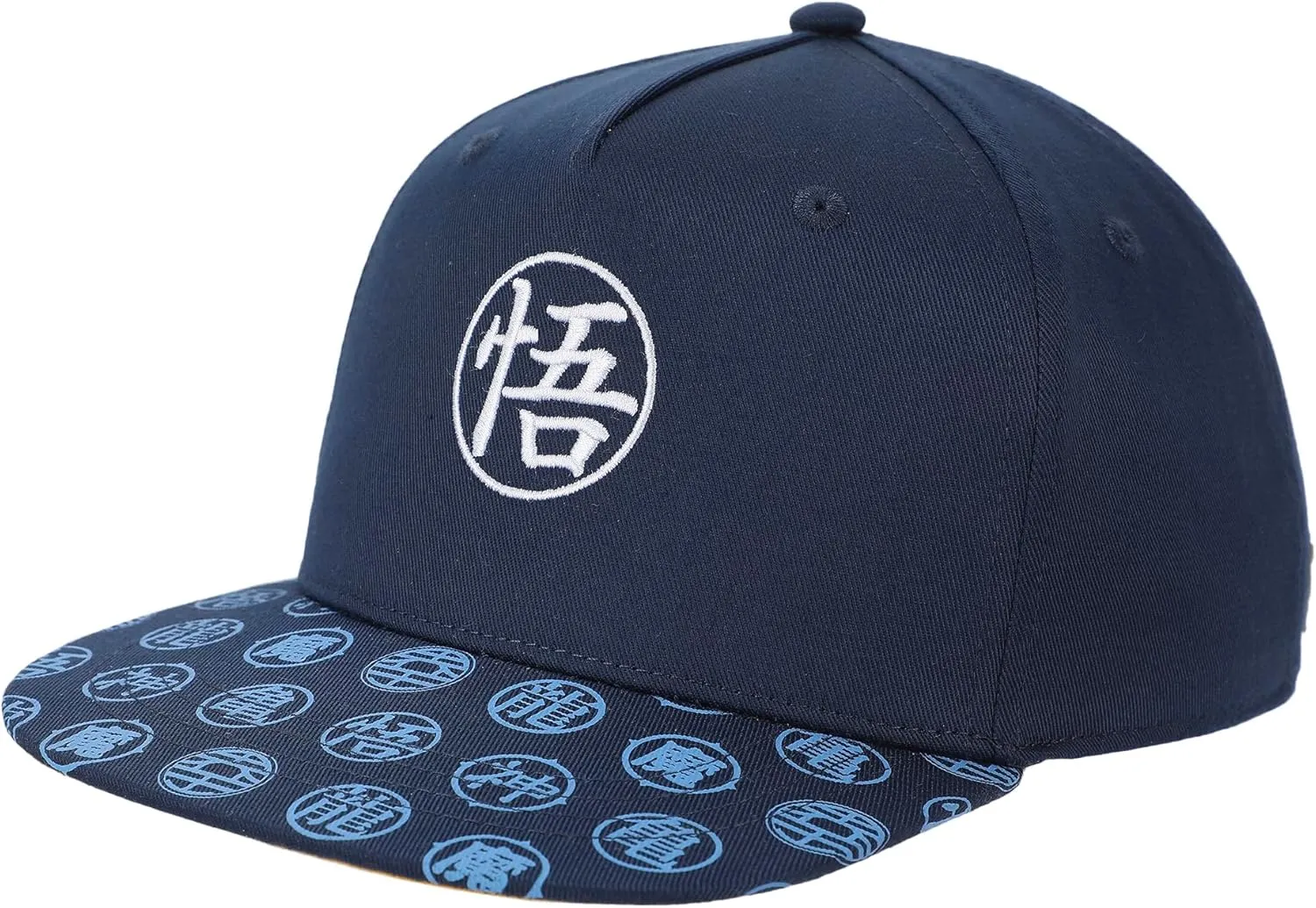 Bioworld Dragon Ball Z Kanji Symbols Youth Navy Snapback Hat