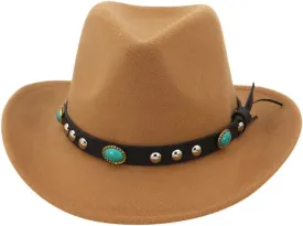 Fedora Hats for Men Women Wide Brim Hat Dress Panama Hats Fall Winter Bowler Hat