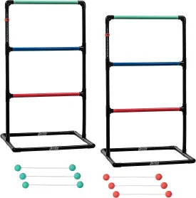 Franklin Sports Ladder Ball Set  Includes 2 Ladder Ball Targets with Weighted Bases and 6 Bolas  Ladder Golf Toss Outdoor Game For Beach or Backyard Fun  Professional, American, and Family Set Options