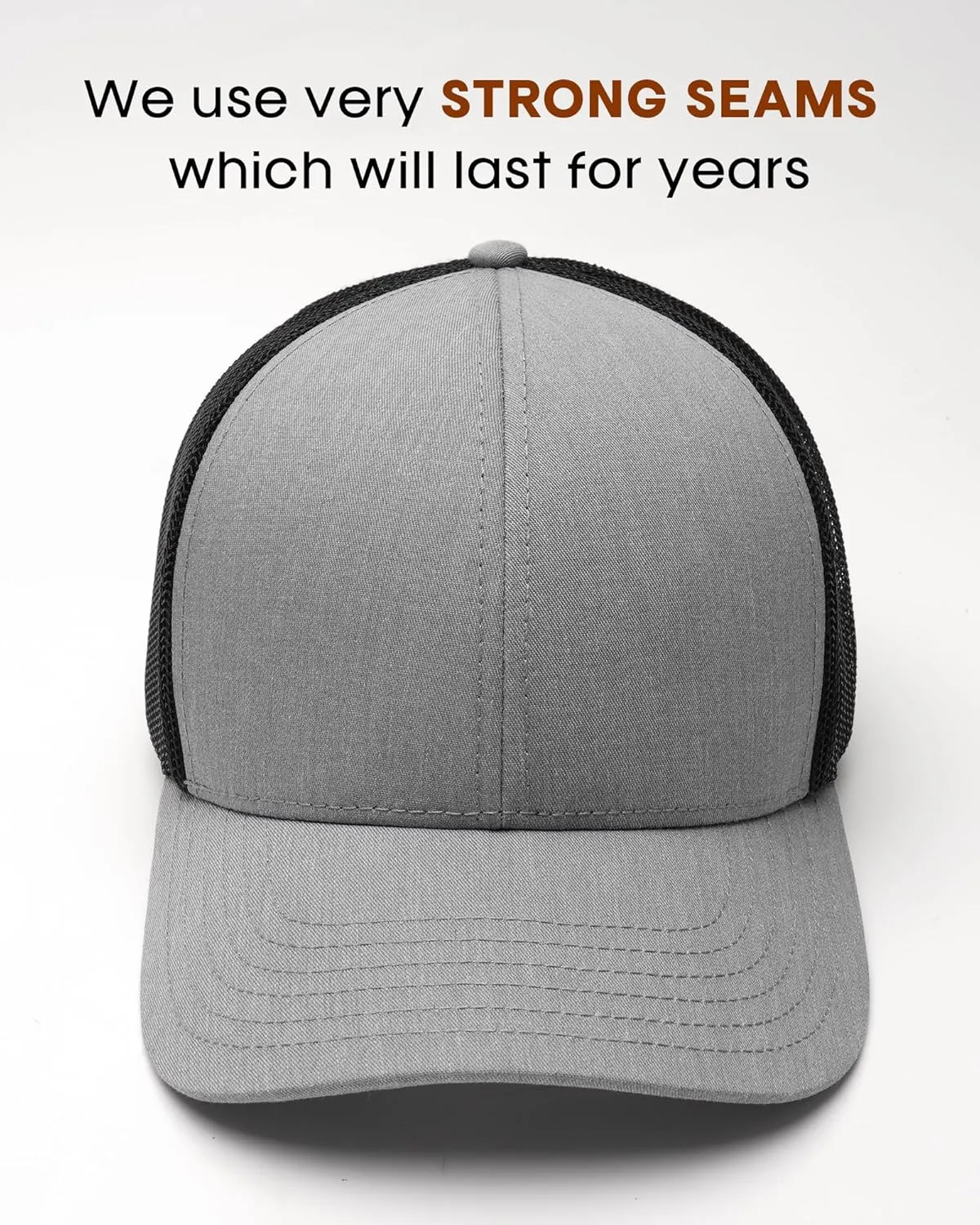 FURTALK Mens Trucker Hat Structured Mesh Baseball Cap Adjustable Classic Mens Hat