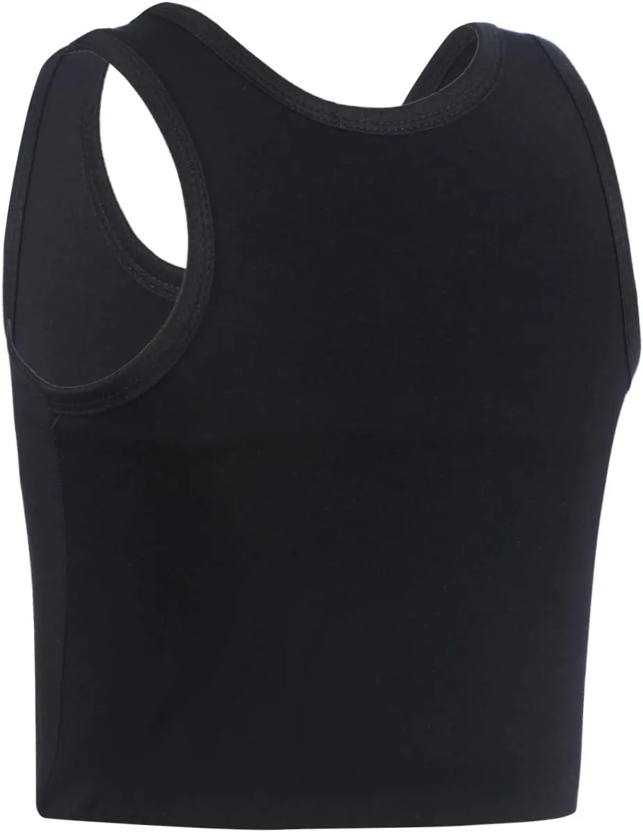 JARAZIN Women Transgender Tomboy FTM Pull On Closure Elastic Chest Binder Pullover Tank Top
