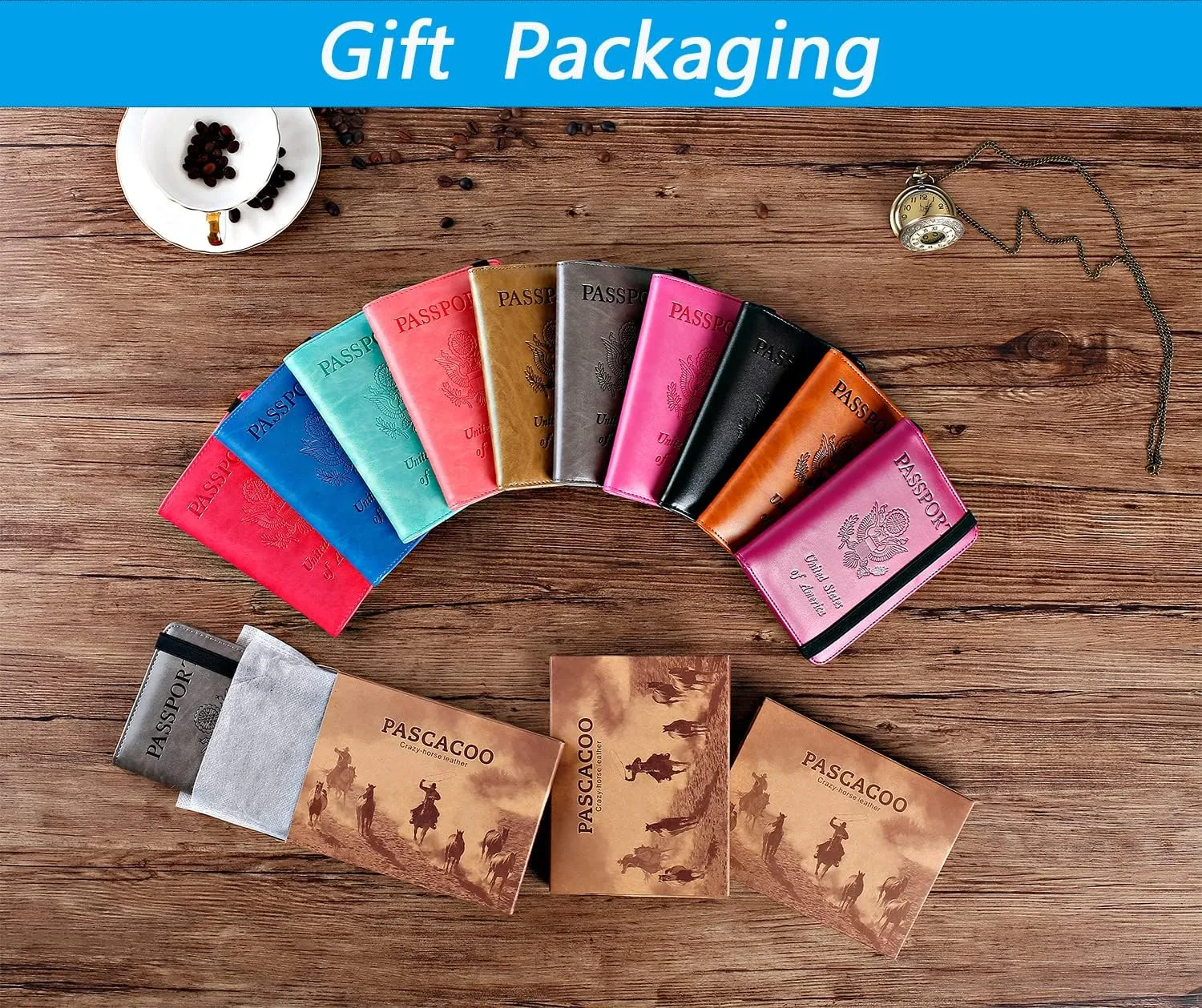 Passport Holder Cover Wallet Travel Essentials RFID Blocking Leather Card Case International Must Haves Travel Accessories for Women Men(101#Black)
