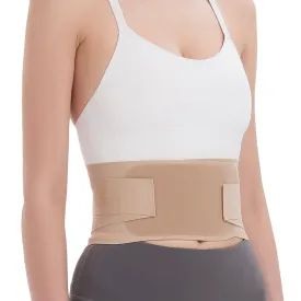 RANDY SUN Ultra Thin Back Brace, Women Lower Waist Support Belt Compression Wrap Under Clothes Adjustable Lower Lumbar Support Lightweight, XX-large