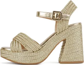 Soda Yara ~ Square Open Toe Crisscross Band Ankle Strap High Heel Sandal