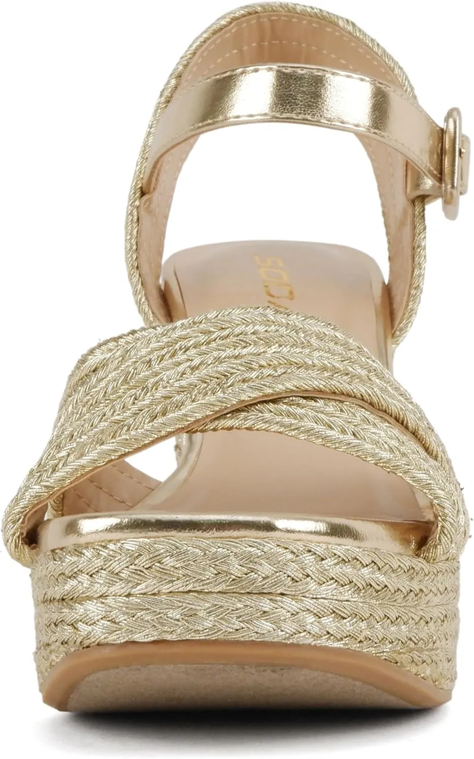 Soda Yara ~ Square Open Toe Crisscross Band Ankle Strap High Heel Sandal