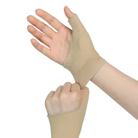Thumb Wrist Brace Compression Sleeve for Women and Men, Soft Elastic Fabric Thumb Splint Glove Liner for Arthritis Pain Relief Protector Support - Left and Right Hand (Small)