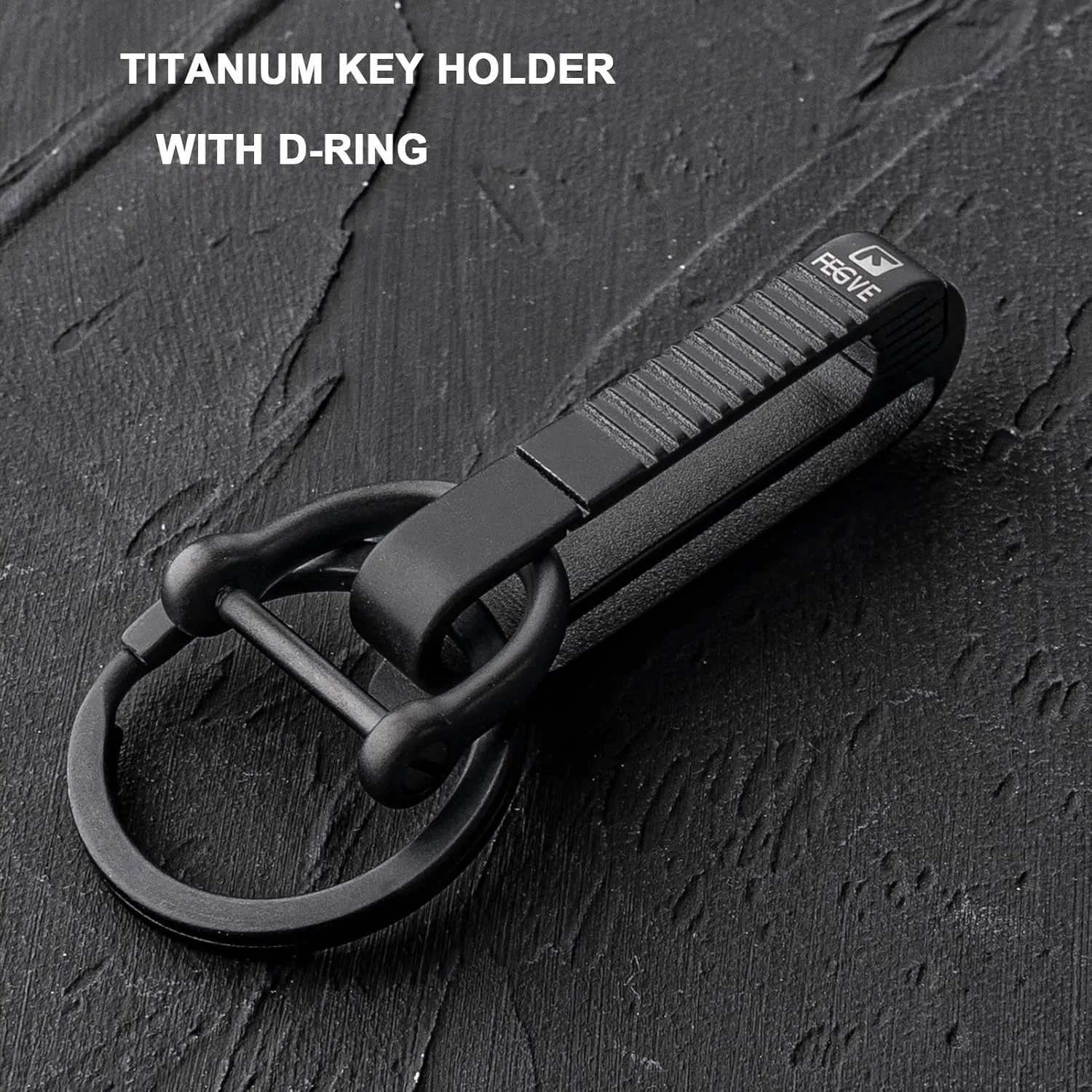 TISUR Belt Loop Keychain Clip, Titanium Carabiner Keychain Key Holder for Duty Belt, Car Key Chain for Men Women