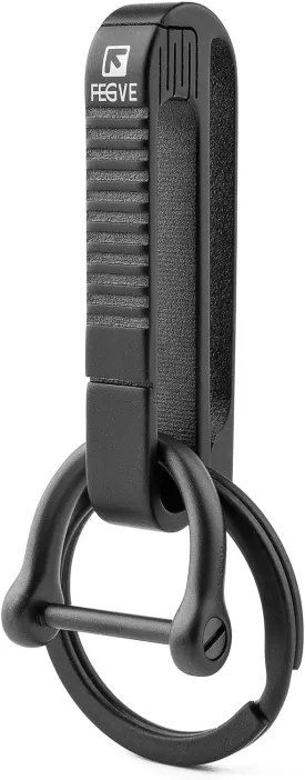 TISUR Belt Loop Keychain Clip, Titanium Carabiner Keychain Key Holder for Duty Belt, Car Key Chain for Men Women