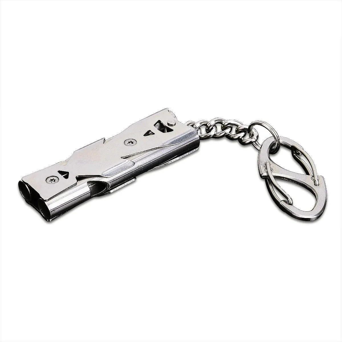 Whistle Emergency Whistles Keychain Rape Whistle Stainless Steel High Decibel Whistles  