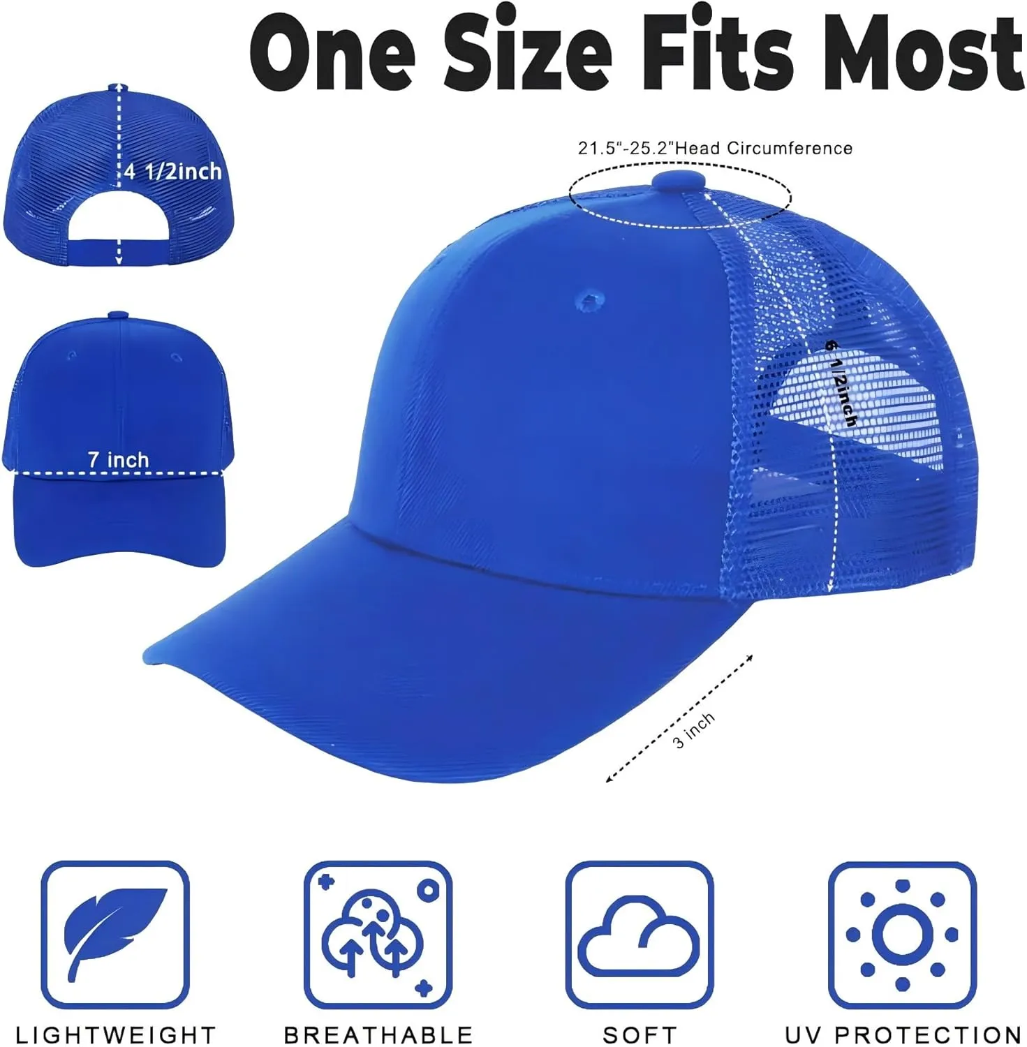 ZH 12 Pack Mesh Trucker Hats, Bulk Baseball Caps for Men and Women, Trucker Cap Wholesale